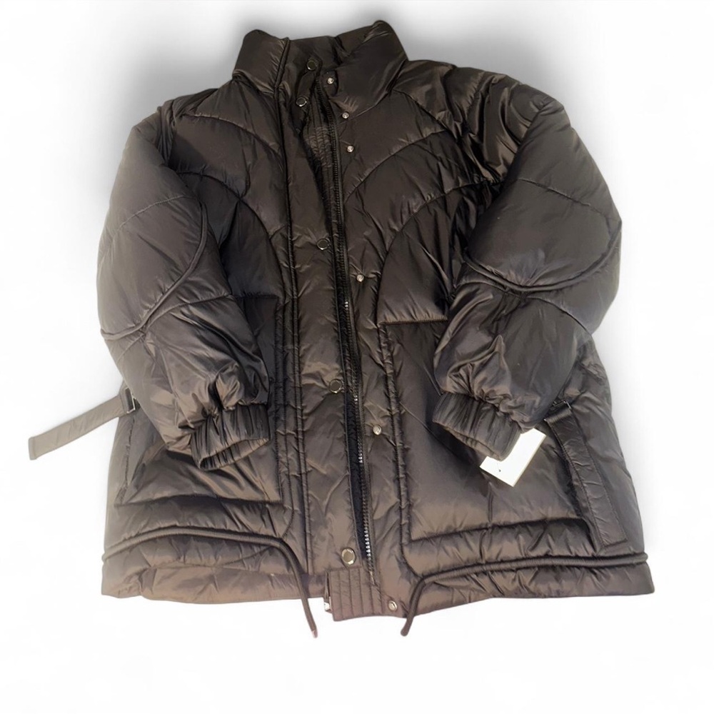 Andrew Marc Black puffer jacket unisex size L